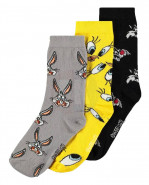 Looney Tunes Socks 3-Pack Three Icons 39-42